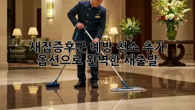 새집증후군 예방 청소: 추가 옵션으로 완벽한 새출발!